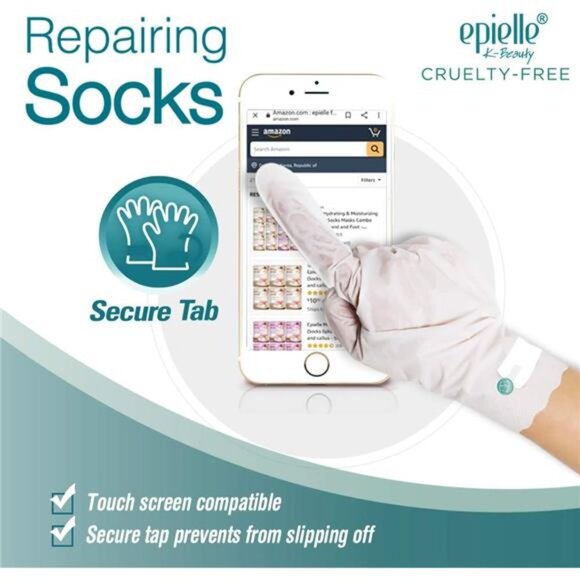 Epielle Intensive Repairing Hand Masks - 6 Pack | Deep Moisture Gloves for Dry, - Picture 6 of 7